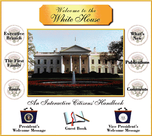 White House Home Page, circa 1994