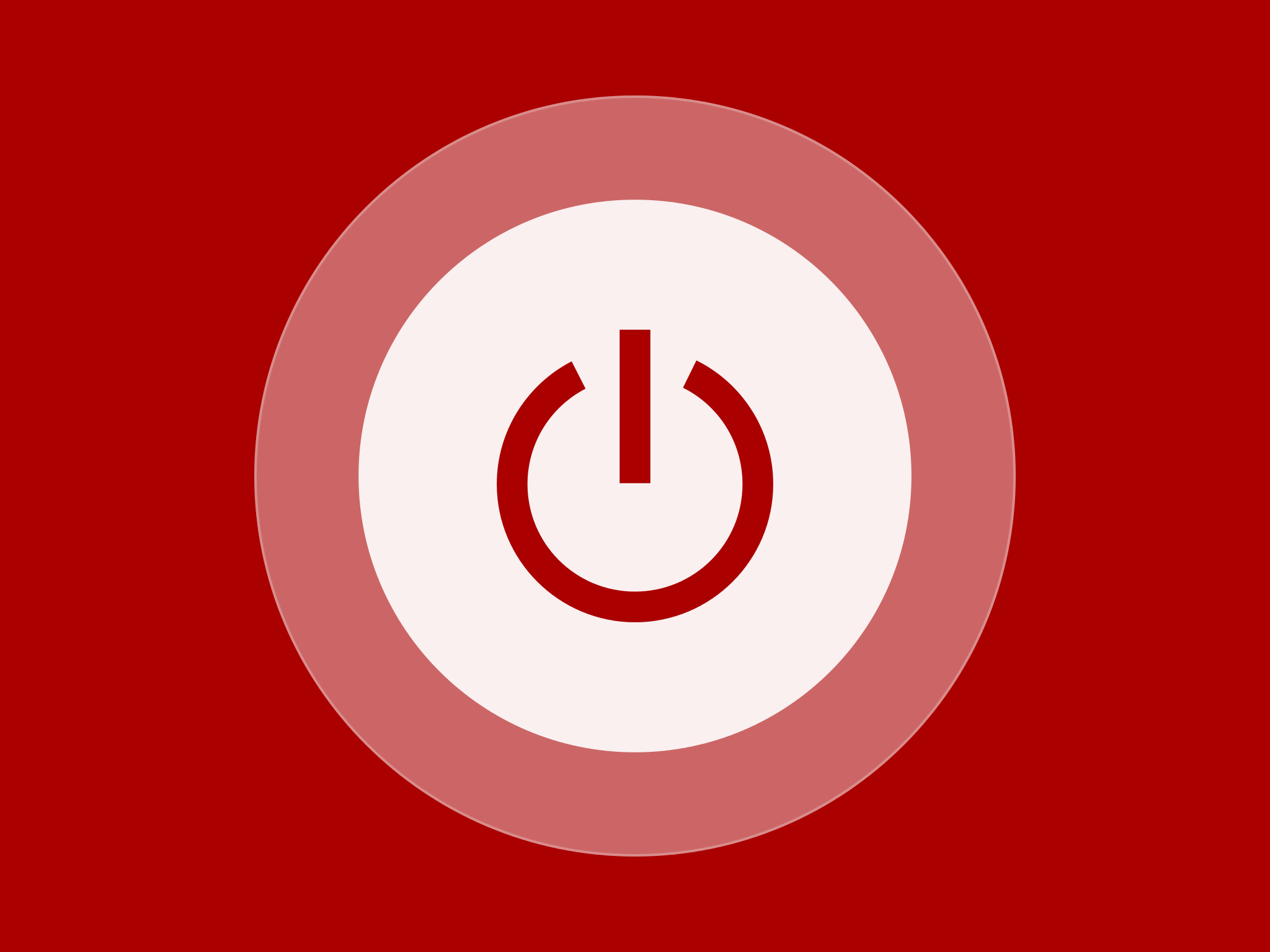 Screen shot of button in off state