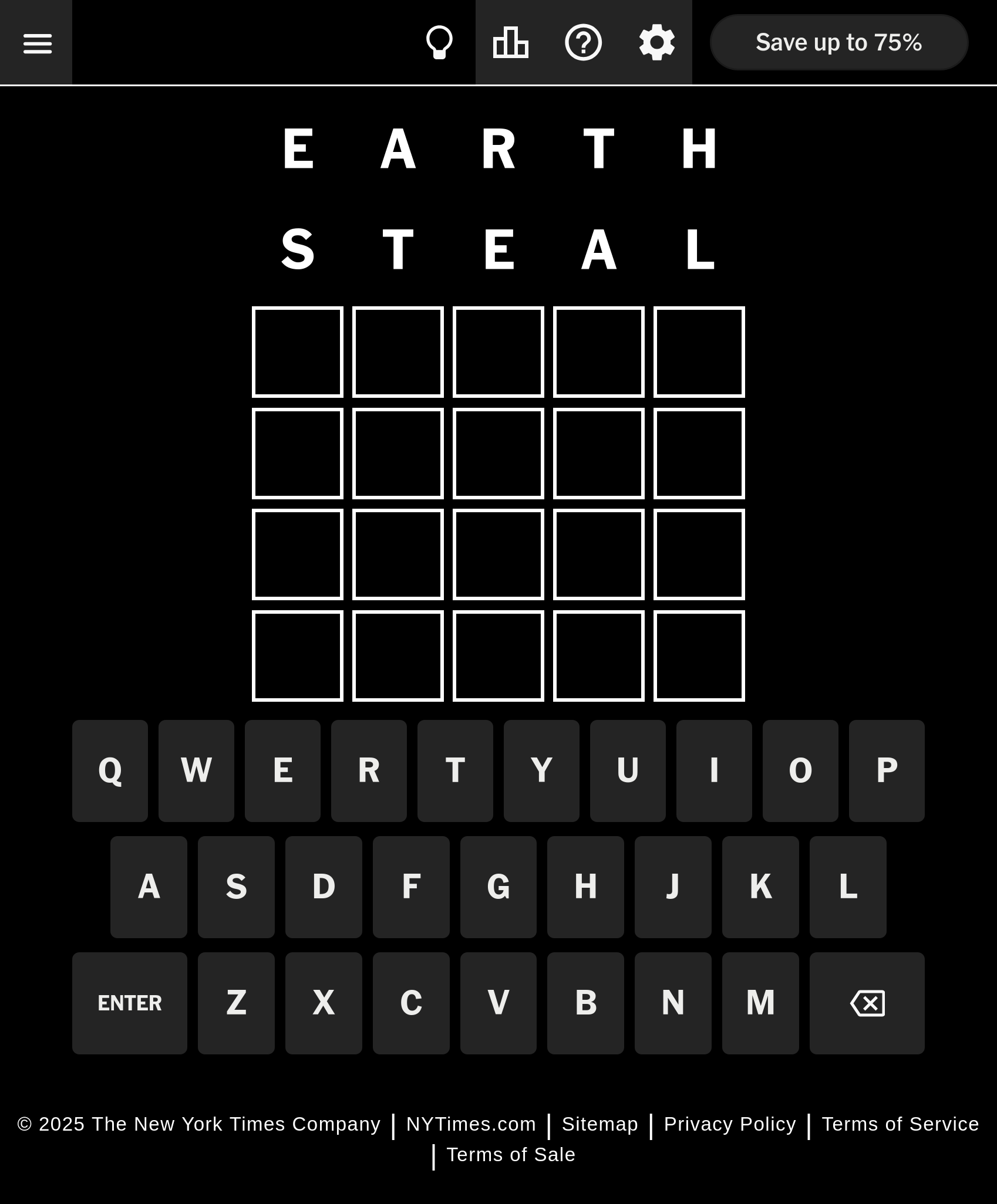 Wordle with default colors